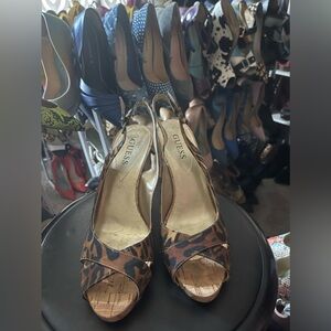 Guess sling back heels size 8.5